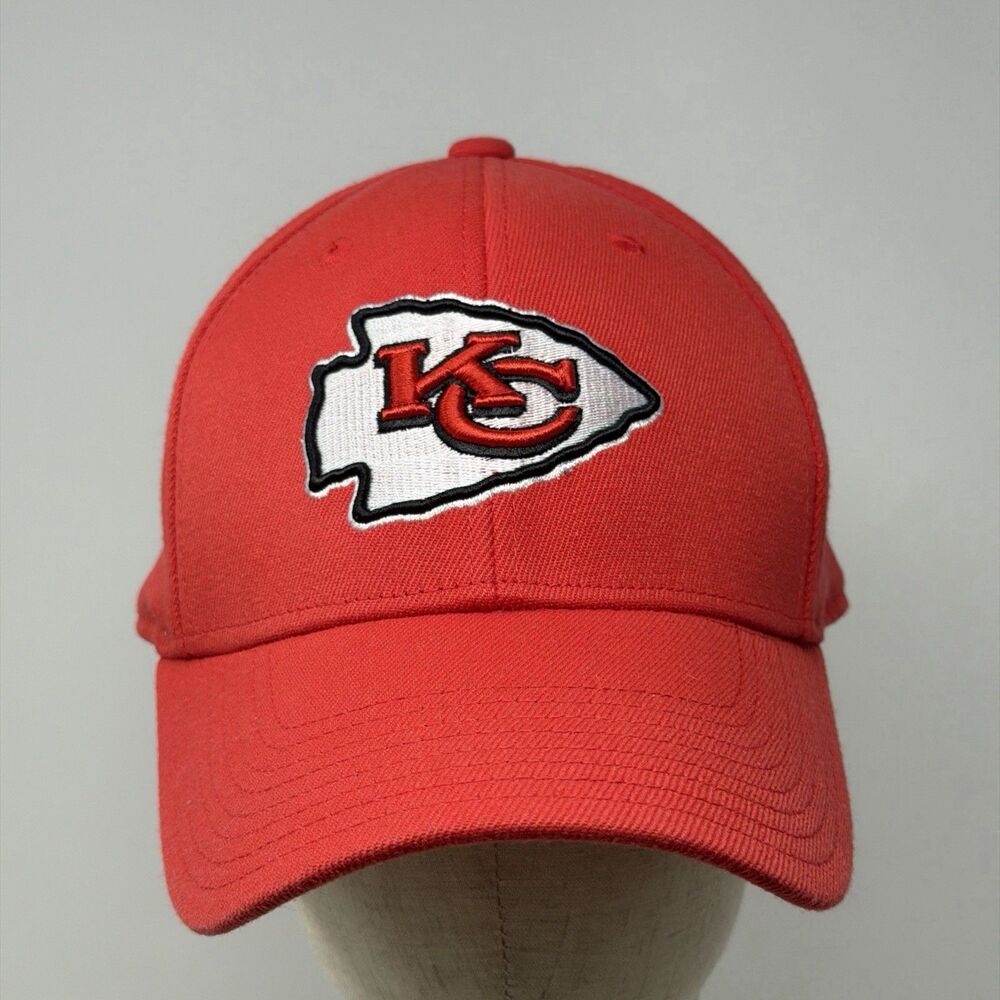 Kansas City Chiefs Reebok On Field NFL Red Fitted Hat Cap Size L/XL